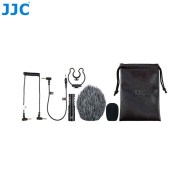 JJC SGM-V1 Richtmikrofon für DSLR- und Videokameras mit Zubehör