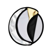 5 in 1 Foto Studio Falt-Reflektoren-Set, 80cm, silber, gold, B/W diffus