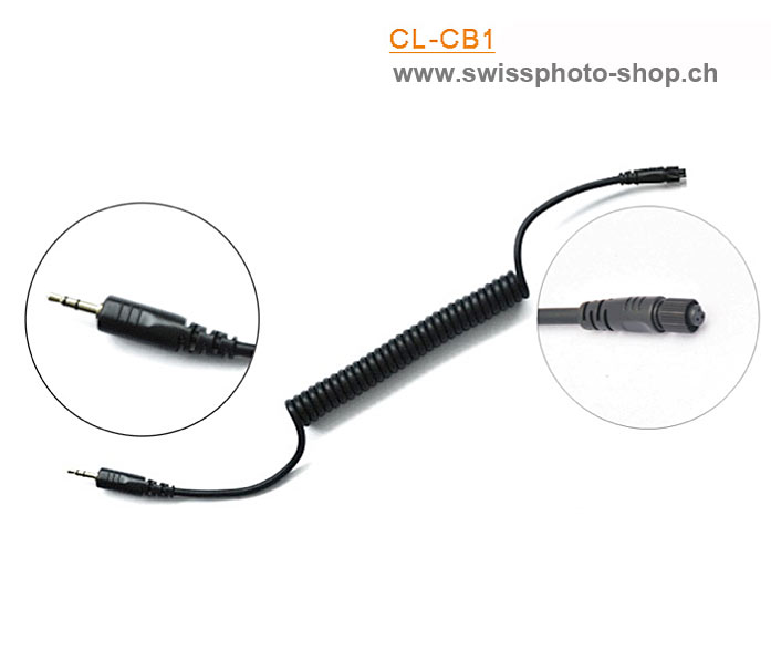 Ersatzkabel Pixel CL-CB1 ersetzt RM-CB1 passend zu Olympus E-Serie für Fernauslöser,