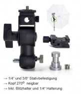 Foto Studio Blitzhalter und Schirmhalter für Studiostative Typ D2