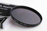 ND8 Lichtreduktionsfilter 52mm, Neutralfilter, Graufilter aus optischem Glas