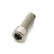 Schraube 1/4 Zoll UNC 18mm, Gewinde 12mm, Chromstahl A2