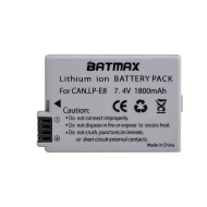 Akku Batmax LPE8, ersetzt LP-E8 in Canon EOS 700D, 650D, 600D, 550D